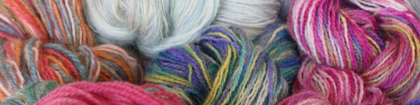 Multi Colored Hand Dyed Hand Spun Yarns