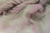 Roving Green Violet Twist
