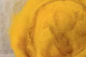Roving Sun Yellow Hand Kettle Dyed Before Carding