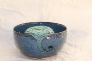 Aquatics Hand Dyed Yarn in Wendy Clay Blue Yarn Bowl