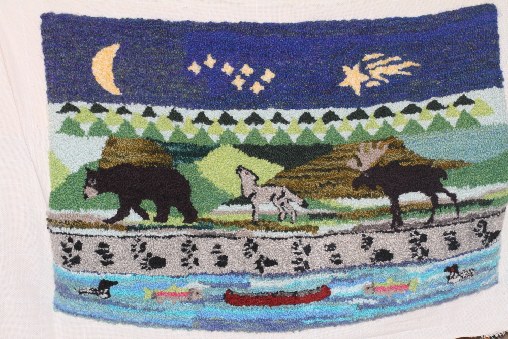 Maine in Short Rug Front Before Finishing