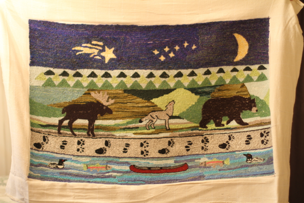 Maine in Short Rug Back Before Finishing